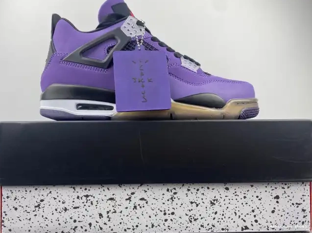 Cheap Jordan and LN4 Scott Family) Retro 4 Purple Travis 766296 (Friends 0512